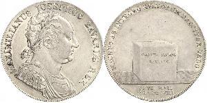 1 Thaler 巴伐利亞王國 (1806 - 1918) 銀 马克西米利安一世 (巴伐利亚国王) (1756 - 1825)