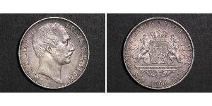 1 Thaler 巴伐利亞王國 (1806 - 1918) 銀 马克西米利安二世 (巴伐利亚国王)