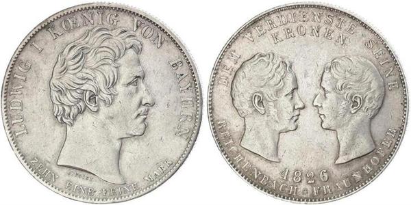 1 Thaler 巴伐利亞王國 (1806 - 1918) 銀 