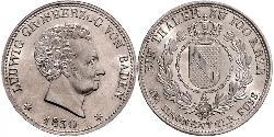 1 Thaler 巴登大公國 (1806 - 1918) 銀 路德维希一世 (巴登)