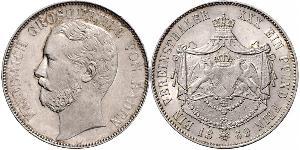 1 Thaler 巴登大公國 (1806 - 1918) 銀 弗里德里希一世 (巴登)