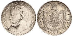 1 Thaler 巴登大公國 (1806 - 1918) 銀 弗里德里希一世 (巴登)