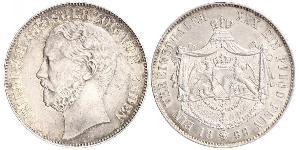 1 Thaler 巴登大公國 (1806 - 1918) 銀 弗里德里希一世 (巴登)