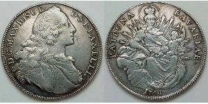 1 Thaler 德国 銀 Maximilian III Joseph, Elector of Bavaria (1727 – 1777)