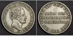 1 Thaler 普魯士王國 (1701 - 1918) 銀 腓特烈·威廉三世 (1770 -1840)