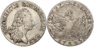 1 Thaler 普魯士王國 (1701 - 1918) 銀 腓特烈二世 (普鲁士) (1712 – 1786)