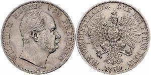 1 Thaler 普魯士王國 (1701 - 1918) 銀 威廉一世 (德国)