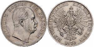 1 Thaler 普魯士王國 (1701 - 1918) 銀 威廉一世 (德国)