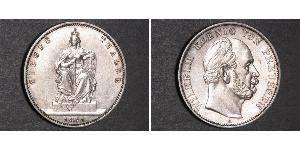 1 Thaler 普魯士王國 (1701 - 1918) 銀 威廉一世 (德国)