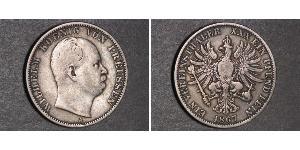 1 Thaler 普魯士王國 (1701 - 1918) 銀 威廉一世 (德国)