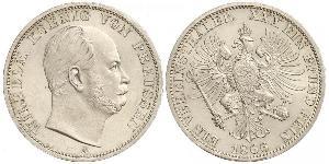 1 Thaler 普魯士王國 (1701 - 1918) 銀 威廉一世 (德国)