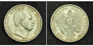 1 Thaler 普魯士王國 (1701 - 1918) 銀 威廉一世 (德国)