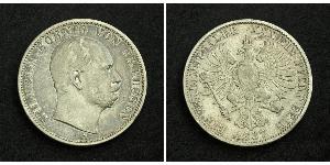 1 Thaler 普魯士王國 (1701 - 1918) 銀 威廉一世 (德国)