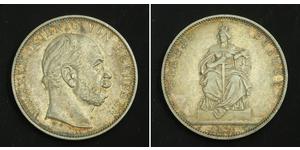 1 Thaler 普魯士王國 (1701 - 1918) 銀 威廉一世 (德国)