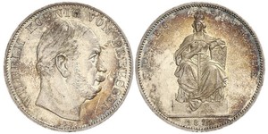 1 Thaler 普魯士王國 (1701 - 1918) 銀 威廉一世 (德国)