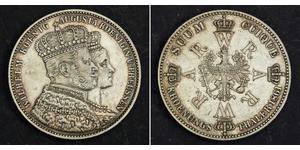 1 Thaler 普魯士王國 (1701 - 1918) 銀 威廉一世 (德国)