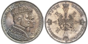1 Thaler 普魯士王國 (1701 - 1918) 銀 威廉一世 (德国)