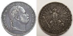 1 Thaler 普魯士王國 (1701 - 1918) 銀 威廉一世 (德国)