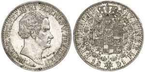 1 Thaler 普魯士王國 (1701 - 1918) 銀 腓特烈·威廉三世 (1770 -1840)