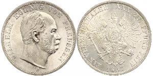 1 Thaler 普魯士王國 (1701 - 1918) 銀 威廉一世 (德国)