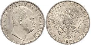 1 Thaler 普魯士王國 (1701 - 1918) 銀 威廉一世 (德国)