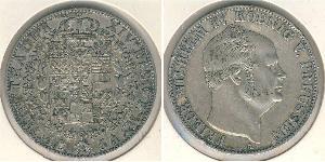 1 Thaler 普魯士王國 (1701 - 1918) 銀 腓特烈·威廉四世 (1795 - 1861)