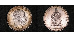 1 Thaler 普魯士王國 (1701 - 1918) 銀 威廉一世 (德国)