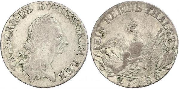 1 Thaler 普魯士王國 (1701 - 1918) 銀 腓特烈二世 (普鲁士) (1712 – 1786)