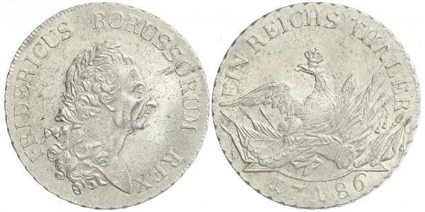 1 Thaler 普魯士王國 (1701 - 1918) 銀 腓特烈二世 (普鲁士) (1712 – 1786)
