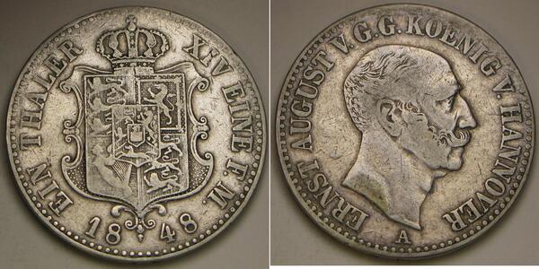 1 Thaler 汉诺威 銀 