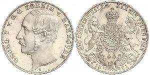1 Thaler 汉诺威王国 (1814 - 1866) 銀 格奥尔格五世 (汉诺威) (1819 - 1878)
