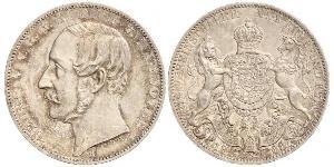 1 Thaler 汉诺威王国 (1814 - 1866) 銀 格奥尔格五世 (汉诺威) (1819 - 1878)