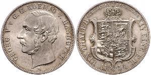 1 Thaler 汉诺威王国 (1814 - 1866) 銀 格奥尔格五世 (汉诺威) (1819 - 1878)