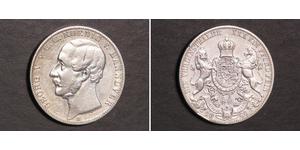 1 Thaler 汉诺威王国 (1814 - 1866) 銀 格奥尔格五世 (汉诺威) (1819 - 1878)