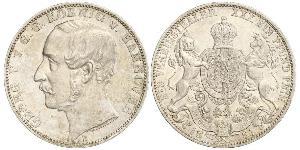 1 Thaler 汉诺威王国 (1814 - 1866) 銀 格奥尔格五世 (汉诺威) (1819 - 1878)
