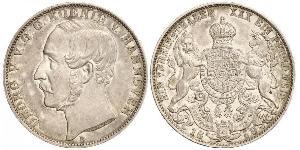 1 Thaler 汉诺威王国 (1814 - 1866) 銀 格奥尔格五世 (汉诺威) (1819 - 1878)