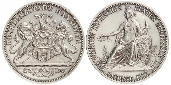 1 Thaler 汉诺瓦省 (1868 - 1946) 銀 