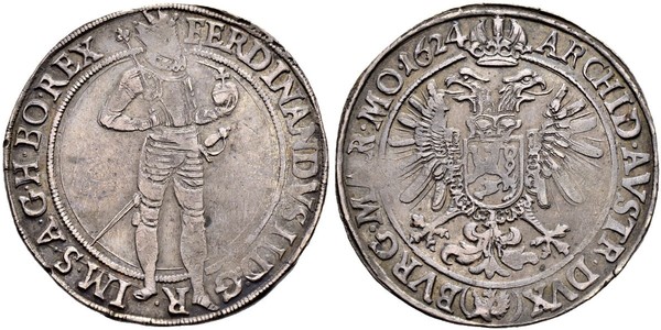 1 Thaler 波希米亚 銀 斐迪南二世 (神圣罗马帝国) (1578 -1637)