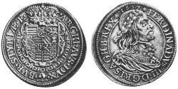 1 Thaler 神圣罗马帝国 (962 - 1806) 銀 