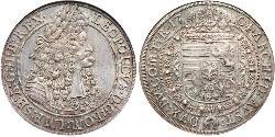 1 Thaler 神圣罗马帝国 (962 - 1806) 銀 利奥波德一世 (神圣罗马帝国)(1640-1705)