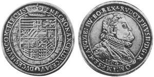 1 Thaler 神圣罗马帝国 (962 - 1806) 銀 鲁道夫二世 (神圣罗马帝国) (1552 - 1612)
