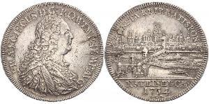 1 Thaler 神圣罗马帝国 (962 - 1806) 銀 弗朗茨一世 (神圣罗马帝国) (1708 - 1765)