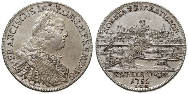 1 Thaler 神圣罗马帝国 (962 - 1806) 銀 弗朗茨一世 (神圣罗马帝国) (1708 - 1765)