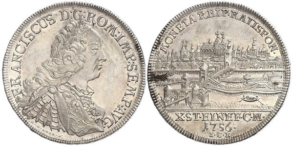 1 Thaler 神圣罗马帝国 (962 - 1806) 銀 弗朗茨一世 (神圣罗马帝国) (1708 - 1765)