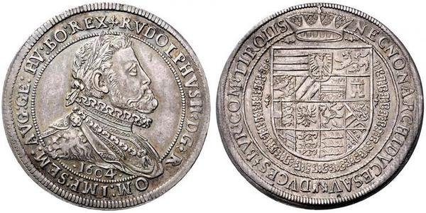 1 Thaler 神圣罗马帝国 (962 - 1806) 銀 鲁道夫二世 (神圣罗马帝国) (1552 - 1612)