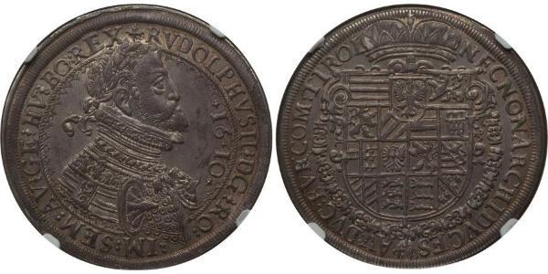1 Thaler 神圣罗马帝国 (962 - 1806) 銀 鲁道夫二世 (神圣罗马帝国) (1552 - 1612)