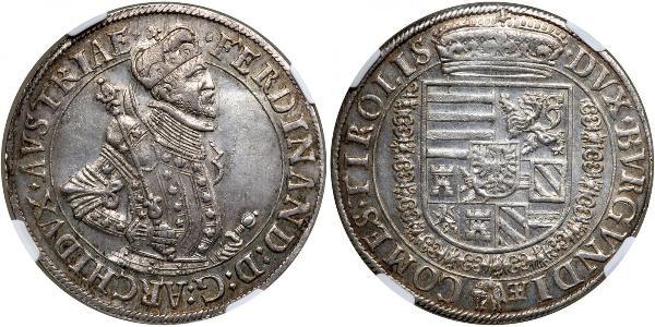 1 Thaler 神圣罗马帝国 (962 - 1806) 銀 斐迪南二世 (神圣罗马帝国) (1578 -1637)