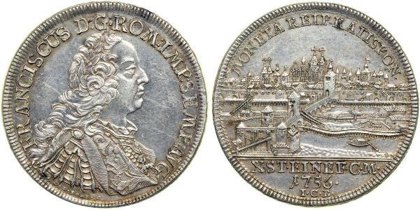 1 Thaler 神圣罗马帝国 (962 - 1806) 銀 弗朗茨一世 (神圣罗马帝国) (1708 - 1765)