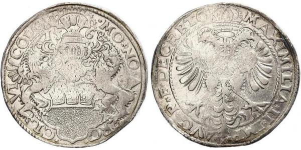 1 Thaler 神圣罗马帝国 (962 - 1806) 銀 马克西米利安二世 (神圣罗马帝国) (1527 - 1576)