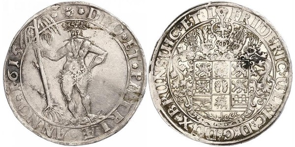 1 Thaler 联邦州 (德国) 銀 Frederick Ulrich, Duke of Brunswick-Wolfenbüttel (1591 - 1634)